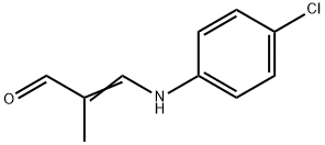 2-Propenal, 3-[(4-chlorophenyl)amino]-2-methyl- Struktur