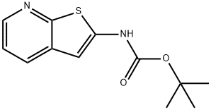 Carbamic acid, N-thieno[2,3-b]pyridin-2-yl-, 1,1-dimethylethyl ester Struktur