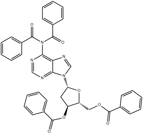 N6,N6-dibenzoyl-3',5'-O-dibenzoyl-2'-deoxyadenosine Struktur