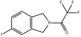 Ethanone, 1-(1,3-dihydro-5-iodo-2H-isoindol-2-yl)-2,2,2-trifluoro- Struktur