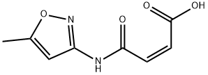 2-Butenoic acid, 4-[(5-methyl-3-isoxazolyl)amino]-4-oxo-, (Z)- (9CI) Struktur