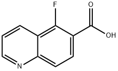 6-Quinolinecarboxylic acid, 5-fluoro- Struktur