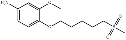 Benzenamine, 3-methoxy-4-[[5-(methylsulfonyl)pentyl]oxy]- Struktur