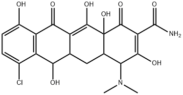 demethylchlortetracycline Struktur