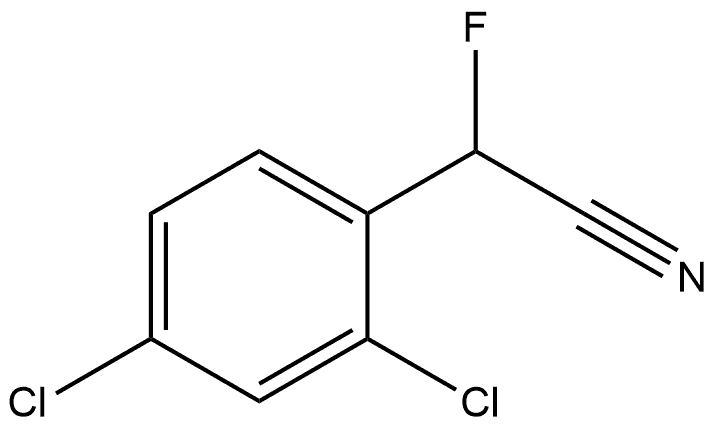 Benzeneacetonitrile, 2,4-dichloro-α-fluoro- Struktur