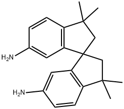 1,1'-Spirobi[1H-indene]-6,6'-diamine, 2,2',3,3'-tetrahydro-3,3,3',3'-tetramethyl- Struktur