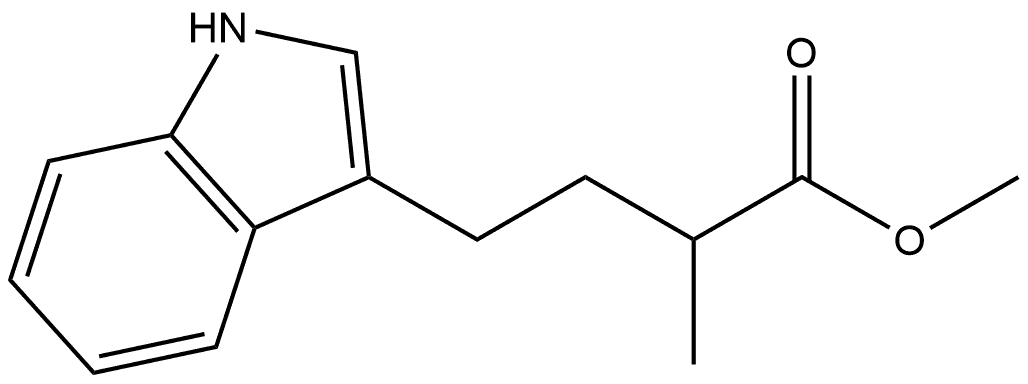 1H-Indole-3-butanoic acid, α-methyl-, methyl ester Struktur