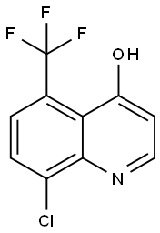 8-Chloro-5-(trifluoromethyl)quinolin-4(1H)-one Struktur