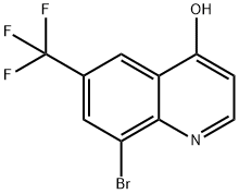 8-Bromo-6-(trifluoromethyl)quinolin-4(1H)-one Struktur