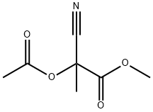 Propanoic acid, 2-(acetyloxy)-2-cyano-, methyl ester