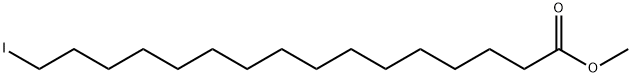 Hexadecanoic acid, 16-iodo-, methyl ester Struktur