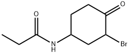 Propanamide, N-(3-bromo-4-oxocyclohexyl)- Struktur