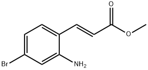 2-Propenoic acid, 3-(2-amino-4-bromophenyl)-, methyl ester, (2E)- Struktur