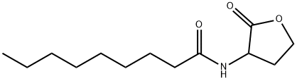 Nonanamide, N-(tetrahydro-2-oxo-3-furanyl)- Struktur