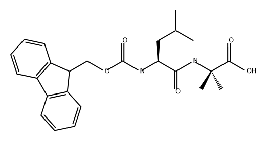 Alanine, N-[(9H-fluoren-9-ylmethoxy)carbonyl]-L-leucyl-2-methyl- Struktur