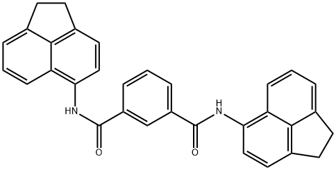 1-N,3-N-bis(1,2-dihydroacenaphthylen-5-yl)benzene-1,3-dicarboxamide Struktur