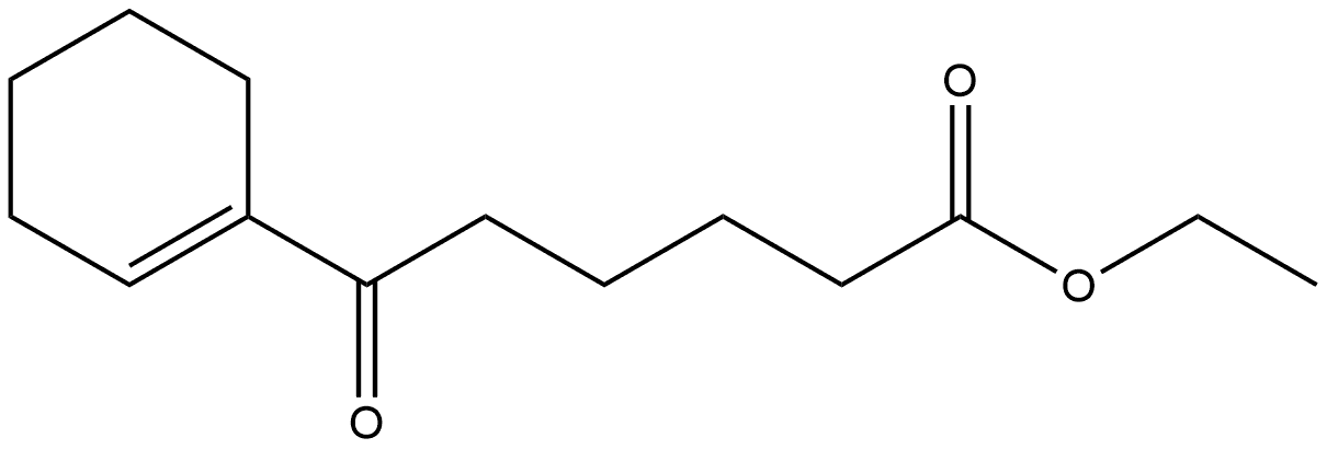 1-Cyclohexene-1-hexanoic acid, ε-oxo-, ethyl ester Struktur