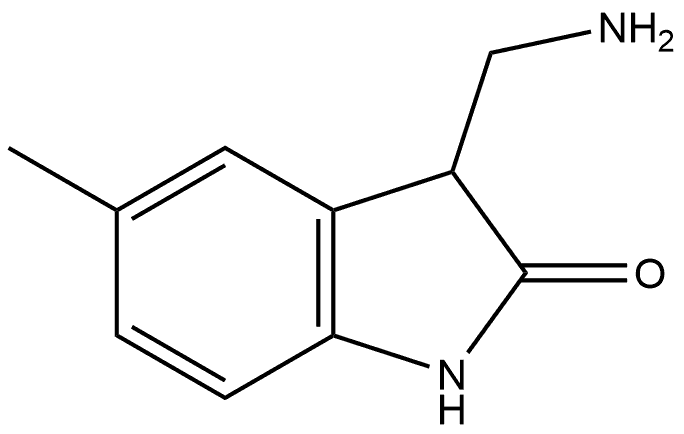 3-(aminomethyl)-5-methyl-2,3-dihydro-1H-indol-2-one Struktur