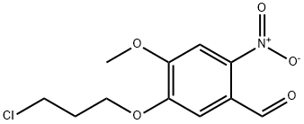 Benzaldehyde, 5-(3-chloropropoxy)-4-methoxy-2-nitro- Struktur