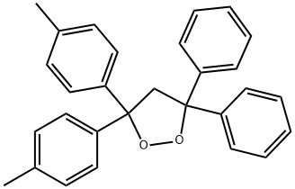 3,3-Bis(4-methylphenyl)-5,5-diphenyl-1,2-dioxolane Struktur