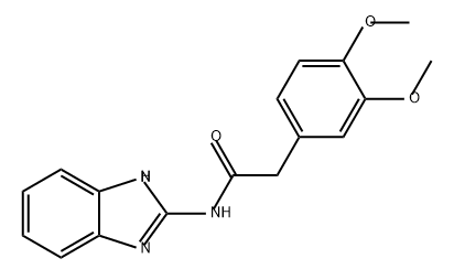 Benzeneacetamide, N-1H-benzimidazol-2-yl-3,4-dimethoxy- Struktur