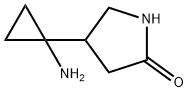 2-Pyrrolidinone, 4-(1-aminocyclopropyl)- Struktur