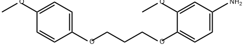 Benzenamine, 3-methoxy-4-[3-(4-methoxyphenoxy)propoxy]- Struktur