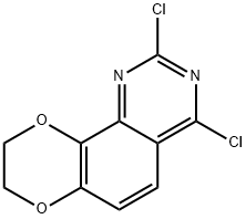 [1,4]Dioxino[2,3-h]quinazoline, 2,4-dichloro-8,9-dihydro- Struktur