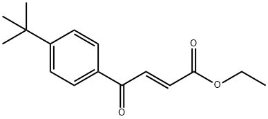 2-Butenoic acid, 4-[4-(1,1-dimethylethyl)phenyl]-4-oxo-, ethyl ester, (2E)- Struktur