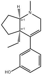 4a-ethyl-2,4a,5,6,7,7a-hexahydro-4-(3-hydroxyphenyl)-1-methyl-1H-1-pyrindine Struktur