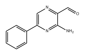 2-Pyrazinecarboxaldehyde, 3-amino-5-phenyl-