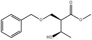 Butanoic acid, 3-hydroxy-2-[(phenylmethoxy)methyl]-, methyl ester, (2R,3R)- Struktur