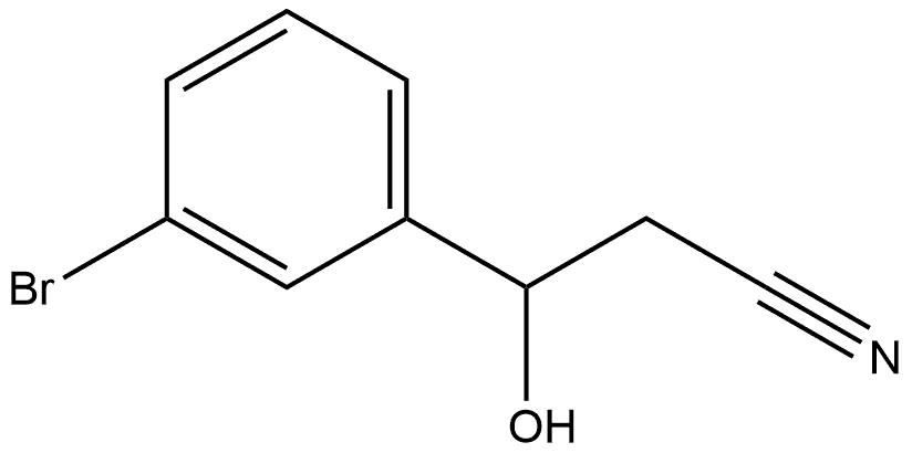 Benzenepropanenitrile, 3-bromo-β-hydroxy- Struktur