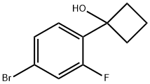 Cyclobutanol, 1-(4-bromo-2-fluorophenyl)- Struktur