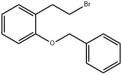 Benzene, 1-(2-bromoethyl)-2-(phenylmethoxy)- Struktur