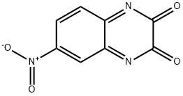 2,3-Quinoxalinedione, 6-nitro- Struktur