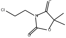 2,4-Oxazolidinedione, 3-(2-chloroethyl)-5,5-dimethyl- Struktur