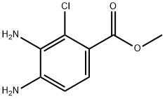 Benzoic acid, 3,4-diamino-2-chloro-, methyl ester Struktur