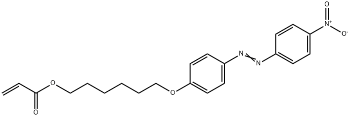 2-Propenoic acid, 6-[4-[2-(4-nitrophenyl)diazenyl]phenoxy]hexyl ester Struktur