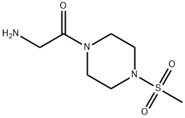 Ethanone, 2-amino-1-[4-(methylsulfonyl)-1-piperazinyl]- Struktur