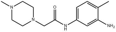 1-Piperazineacetamide, N-(3-amino-4-methylphenyl)-4-methyl- Struktur