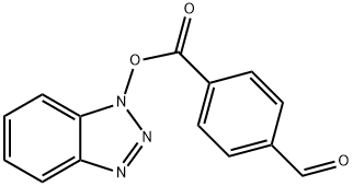 1H-Benzotriazol-1-yl 4-formylbenzoate Struktur