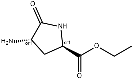 D-Proline, 4-amino-5-oxo-, ethyl ester, (4S)-rel- (9CI) Struktur