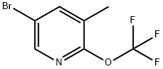 Pyridine, 5-bromo-3-methyl-2-(trifluoromethoxy)- Struktur