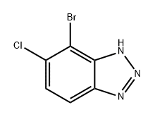 1H-Benzotriazole, 7-bromo-6-chloro- Struktur