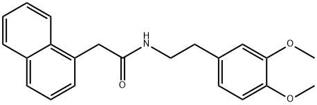 1-Naphthaleneacetamide, N-[2-(3,4-dimethoxyphenyl)ethyl]- Struktur