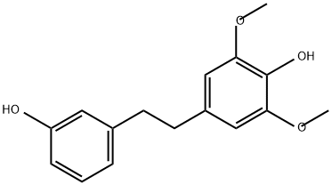 Phenol, 4-[2-(3-hydroxyphenyl)ethyl]-2,6-dimethoxy- Struktur