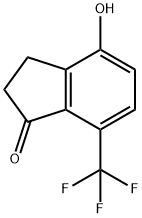 1H-Inden-1-one, 2,3-dihydro-4-hydroxy-7-(trifluoromethyl)- Struktur