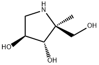 (2S,3S,4S)-2-(Hydroxymethyl)-2-methyl-3,4-pyrrolidinediol Struktur