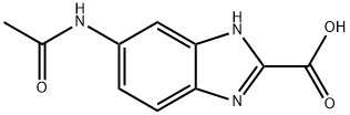 1H-Benzimidazole-2-carboxylic acid, 6-(acetylamino)- Struktur